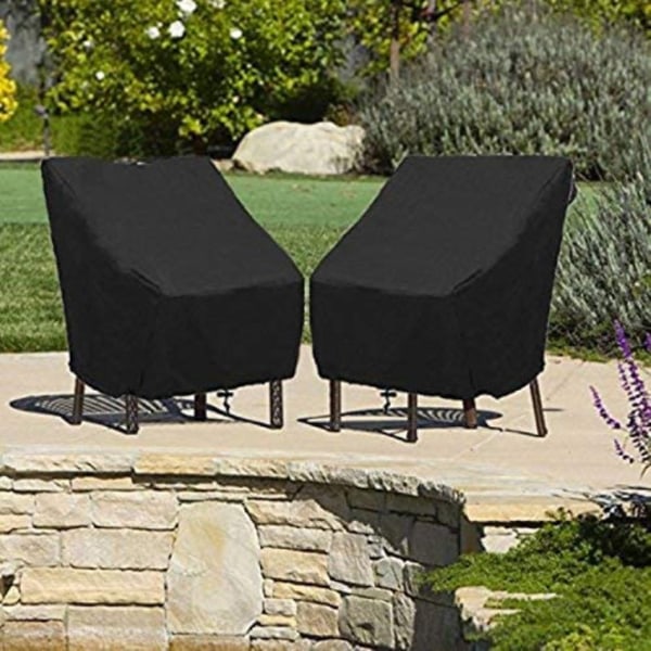 210D UV-pinnoitettuja Heavy Duty -ripstop-ja vedenpitäviä Loungen syvät istuinsuojat nurmikon patiolle ulkokalusteisiin (2 kpl - 27,6*31,1*40,2")