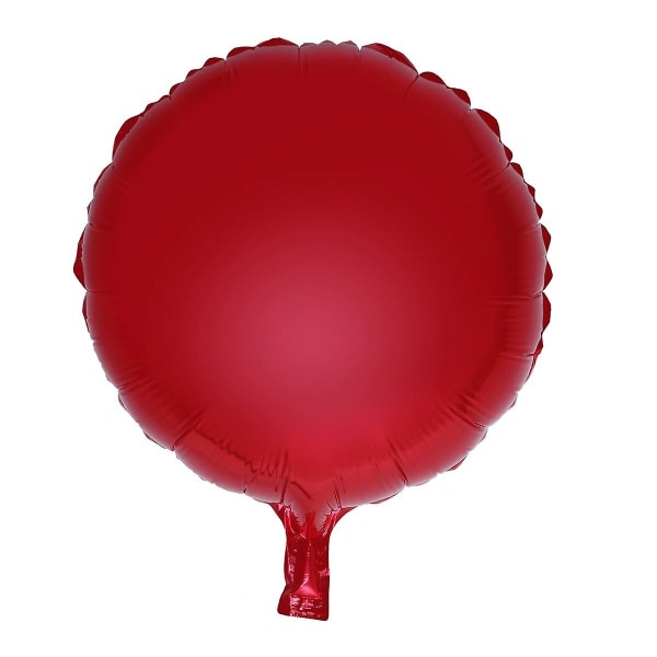 10 st 18 tums rund form folieballong party mylar ballonger för alla hjärtans dag bröllop födelsedag del Red