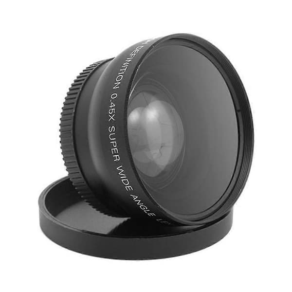Vidvinkel- og makroobjektiv 58mm 0.45x0.45 til Canon Eos 350d/400d/450d/500d/600d