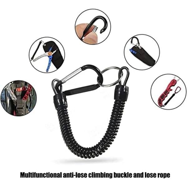st Elastisk Spiral Nøkkelring Bungee Nøkkelring Spiral Nøkkelring