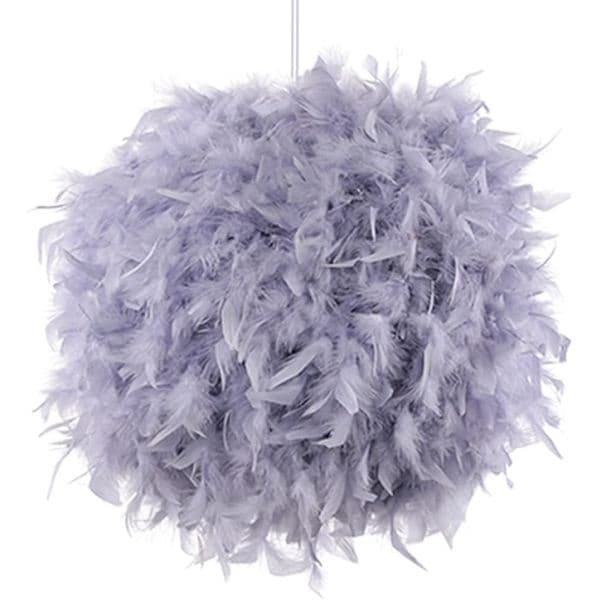 Fjærlampe Anheng, Moderne Sfærisk Pendellampe 30CM, E27 Taklampe Dekorasjon, for Stue Soverom Barnerom Gutterom