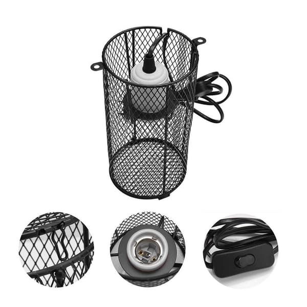 200 W E27 krybdyr keramisk lampeholder varmelampe afbryder kæledyr i