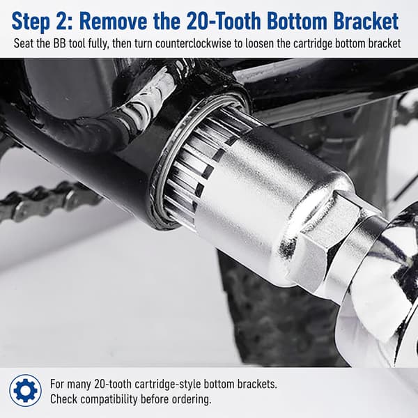 Crank Puller, Bike Crank Puller, Bottom Bracket Removal Tool for Easy Mountain Bike Maintenance and Repair