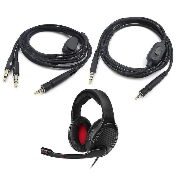 Erstatningslydkabel kompatibel med Sennheiser- Game Zero Pc 373d Gsp350