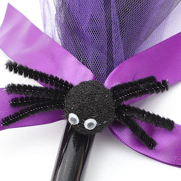Kostymetilbehør for barn til Halloweenfest, Halloweenrekvisitter, kostymetilbehør for barn, Halloweenhekskost, lilla 80 x 20 cm Purple 80X20CM