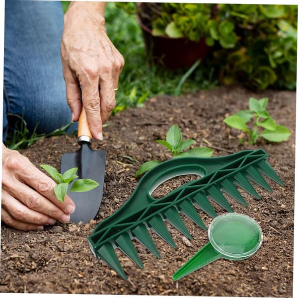 Planter - 4 Pieces - Garden Tools - Garden Seed Dibber Drill Spacer - Bottom 12 Holes - Spacers