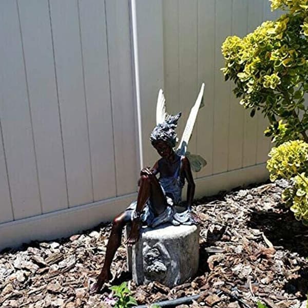Havestatue, Dekorativ Figur, Fe-statue, Fe-havestatue
