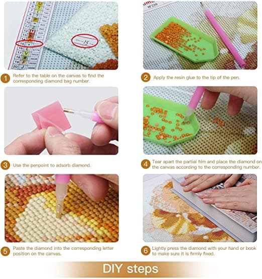 30×40 Diamantmålning Broderi Diamantmålning Komplett Set