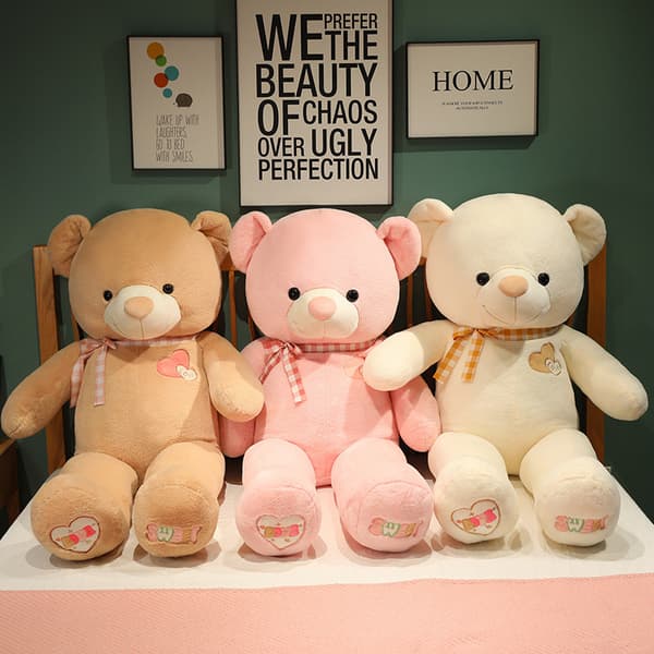 Large Teddy Bear Plush Toy, Heart-Holding Stuffed Bear Doll, Romantic Gift*80cm*White White 80cm White 80cm