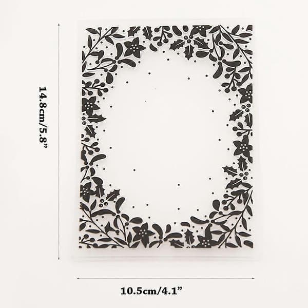 Prægningsmappe DIY Håndværksskabeloner Stempler Stencils Scrapbog Papirkort_tfrf