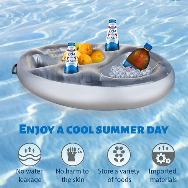 Floating Pool Bar, Floating Pool Bar, Inflatable Drink Holders, Inflatable Floating Bar Tray, Floating Spa Bar, Portable