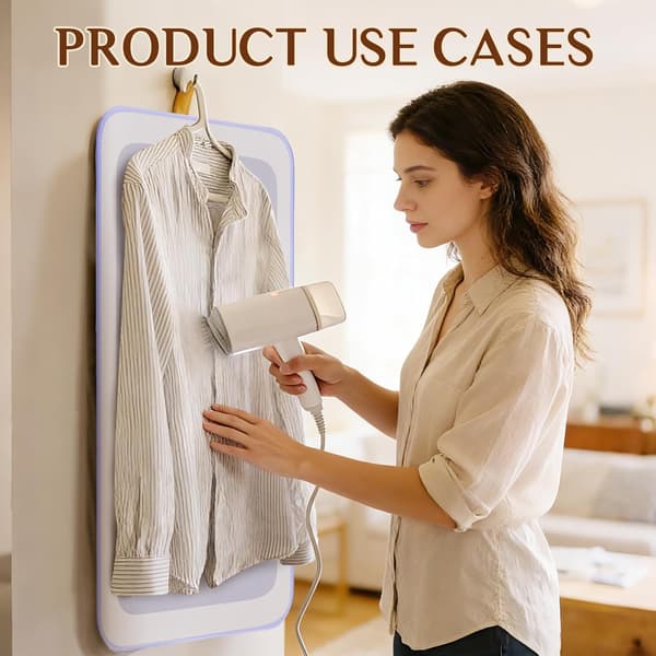 Table Ironing Mat, Ironing Mat with Ironing Glove, Ironing Pad for Table, Purple, 80 x 50 cm