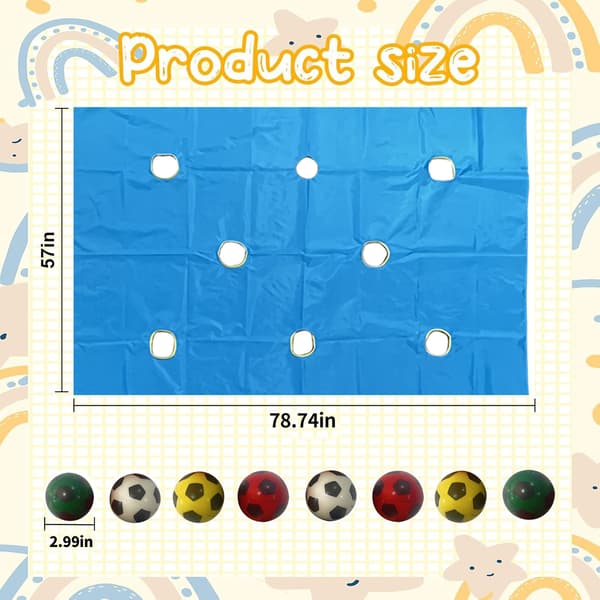 Teambuilding Game - Cooperation Sheet with Holes for Group Activities - Collaborative Exercise Mat for Office, School, Outdoor
