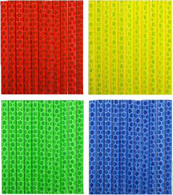 Cykel Ekrar Reflektor, 4/48-pack (12 x Blå + 12 x Grön