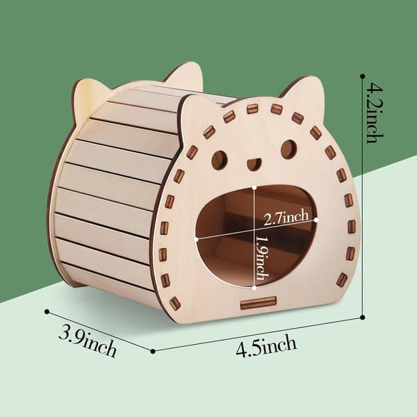 Hamster trehus gjemmested, hamster trehus, hamster trehus, lite tre hamsterhus, tre hamsterhus gjemmested