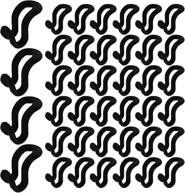 Clothes Hanger Connector Hooks, Hanger Extension Clips Space Saving, Durable Premium Non-Slip Hanger Cascading Hooks, 40 Pcs