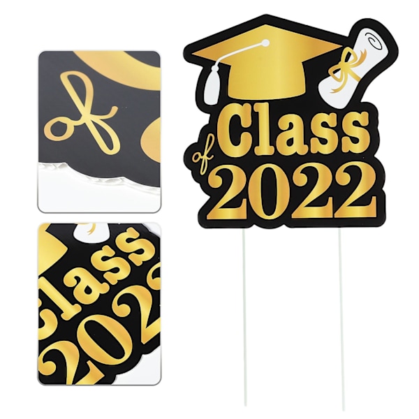 Udendørs Pinde Nyårs Have Skilt Sti Skilte Graduation Party Udendørs Skilt Graduation Græs Dekoration Black 31.6x30.7cm