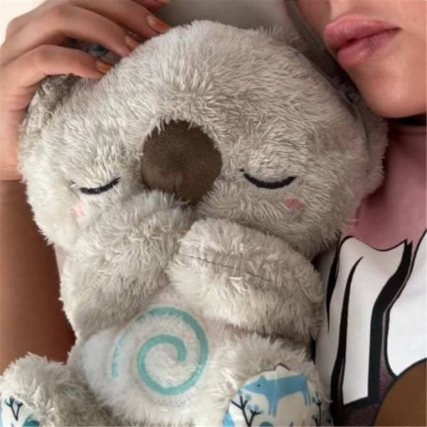Beroligende Koalabjørn, Sovende Odder, Angstlindrende Koala, Åndedrætsodder, Bærbar Plyslegetøj Med Musik, Lys & Rytmisk Åndedrætsbevægelse