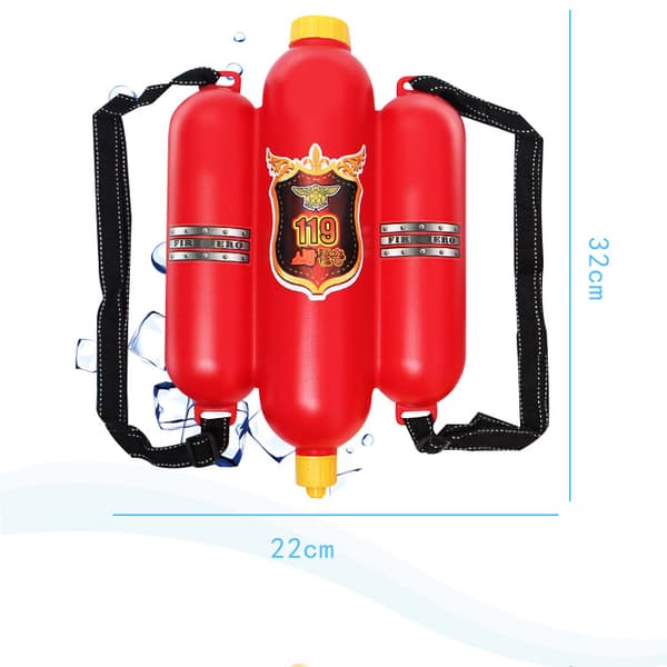 Firefighter Water Gun, Size approx. 40 cm with adjustable nozzle