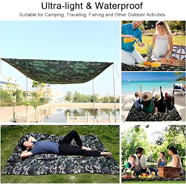 2-pack militärgrön sovsäck perfekt för överlevnadskit nödsituationer och mycket mer (100X200CM)