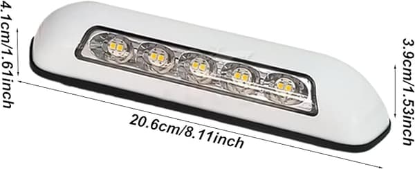 RV Exterior Lighting - 12V LED Awning Replacement Lamp for Caravan - Waterproof Patio Security Light