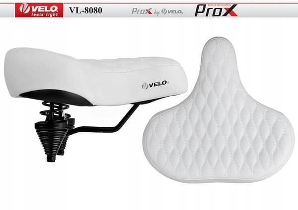 VELO VL8080 Large Comfort Bicycle Saddle for Optimal Saddle Experience (F2)