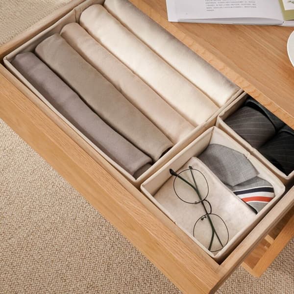 1 Set Underwear Storage Box Desk Organization Box Panties Socks Bra Box Foldable Storage Divider Wardrobe Organizer (B)