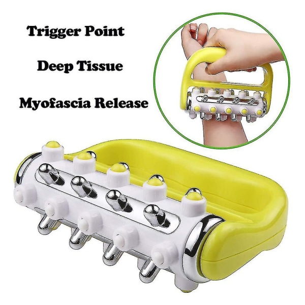 Rullmassager, Mini Trigger Point Djup Självmassage (gul)