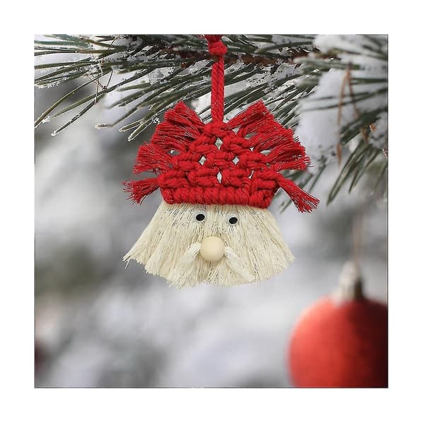 Jul Handvävd Jultomte Ornament Dekoration Hänge Julklapp