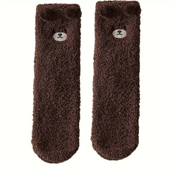 Sokker - SHOP-STORY - TSOCKS BRUN - Bamse - One size - Bløde og Varme