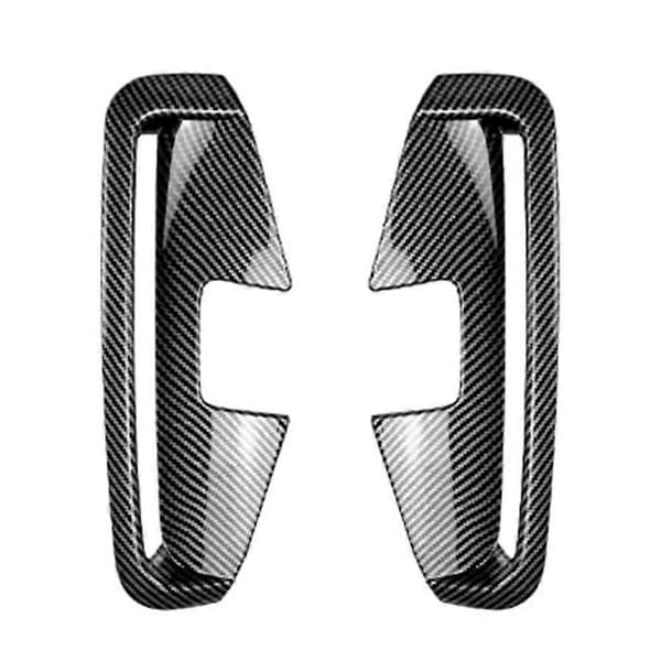 Bil främre stötfångare splitter dimljus trim kolfiberlook