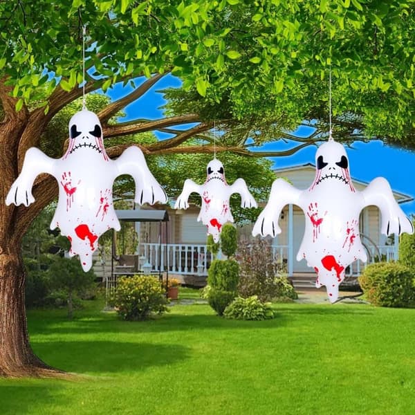 Oppustelig Halloween Dekoration Spøgelse, Skræmmende Havepynt til Gård, Indkøbscenter og Spøgelseshus