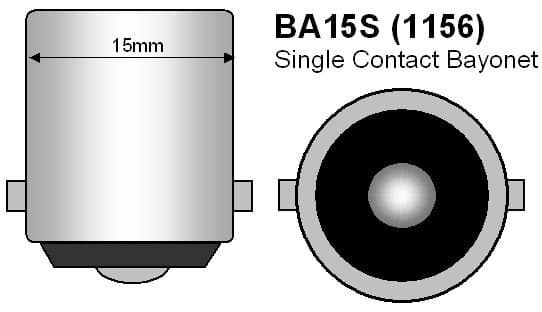 Ba15s Röd p21w 1156 LED med 33st 2835smd 2-pack bromsljus Röd red