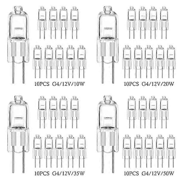 10 st halogenlampor kapsellampor G4-12V-10W