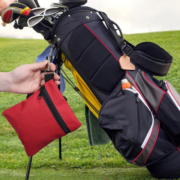 3st Golf Tee Väskor Ficka för Män Kvinnor (Svart,