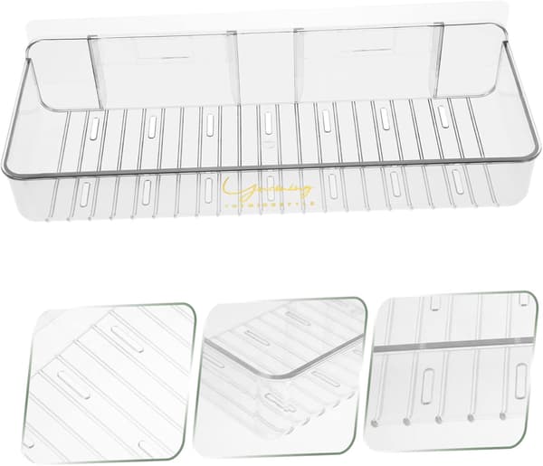 Floating Shelves Bathroom PET Material Storage Rack High Durability Simple Practical Design