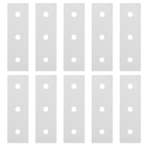 Alumiininen suora liitoslevy 10 kpl 3 reikää 3030