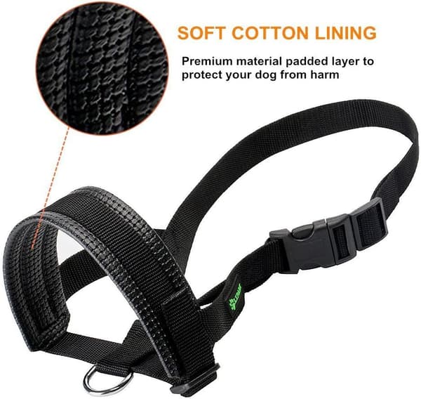 wxsp Dog Muzzle for Small, Medium and Large Dogs, Durable and Adjustable Muzzle to Prevent Biting, Chewing and Barking XL,