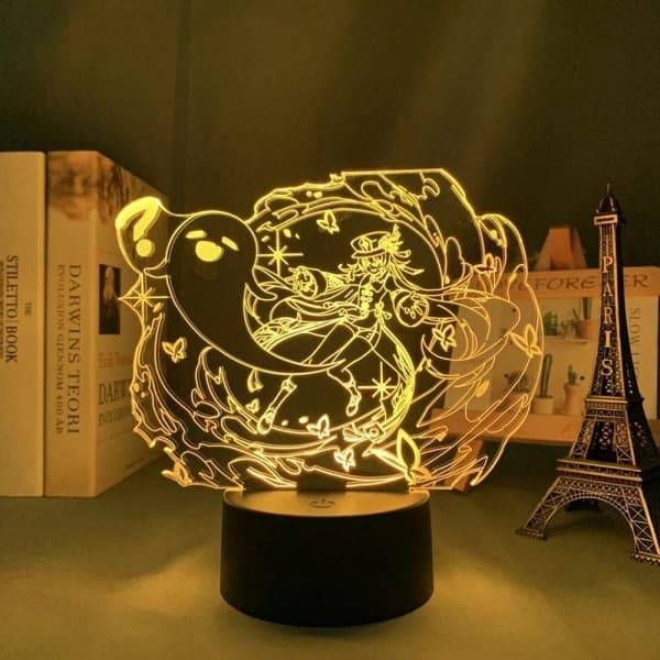 3D LED Night Light Genshin Impact Hu Tao Acrylic LED La