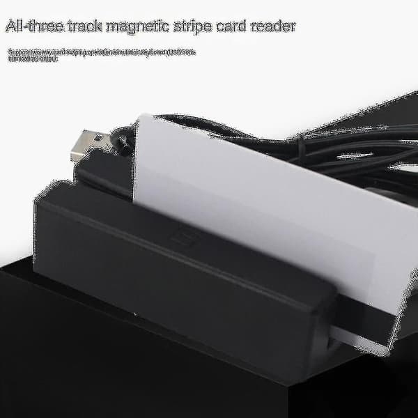 MSR90 USB Magnetic Stripe Card Reader 3 Tracks Mini Swiper for USB PC