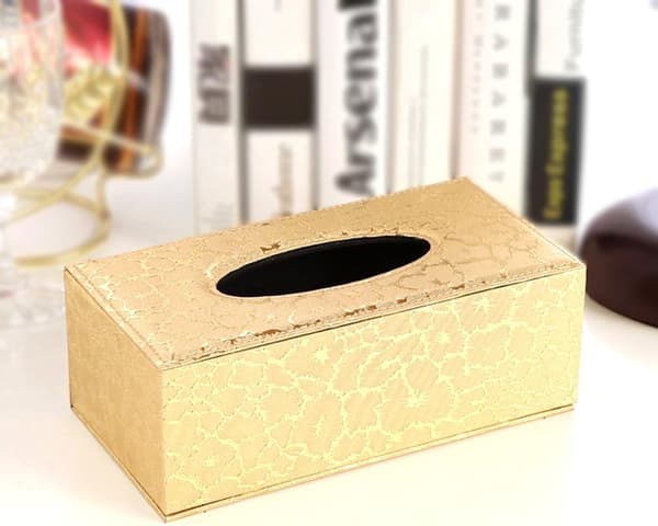 Bildekor, Læder Hjemmekontor Papirholder (1 stk. Guld)