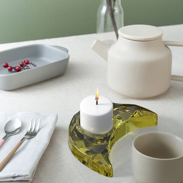 DIY Krystall Epoxyharpiks Støpeform Måneform Lysestake Dekor Oppbevaringsboks Silikonform
