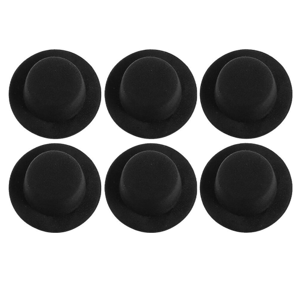 6 kpl Musta Joulupukki Hattu Mini Hatut Käsityö Pieni Huopa Nuken Hatut Mini Klovni Hattu Nuken Hattu Koriste Pieni Joulupukki Lumiukko HattuMusta13.3X13.3X5CM Black 13.3X13.3X5CM