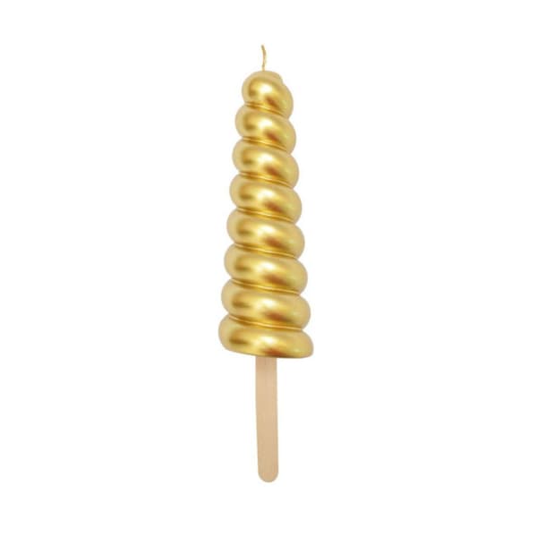 Large Candle - Unicorn Horn 17.5 x 3.8 cm