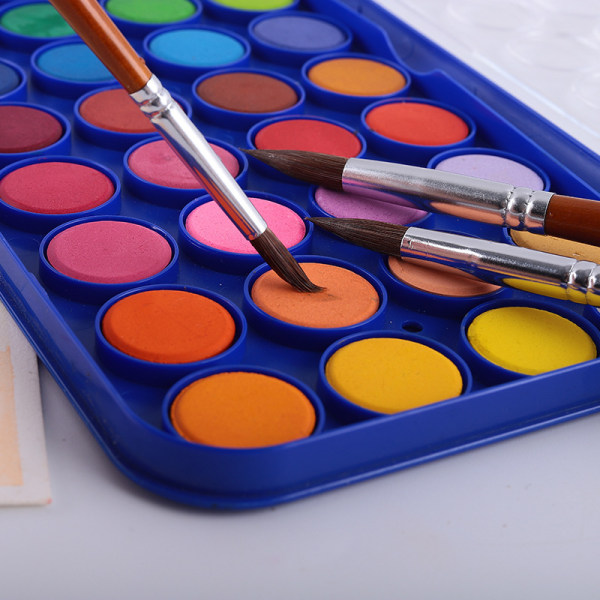 Konstnärsfärgborstar-Superior akvarellpenslar Rund spets set för akvarellakrylmålningstillbehör（6st）
