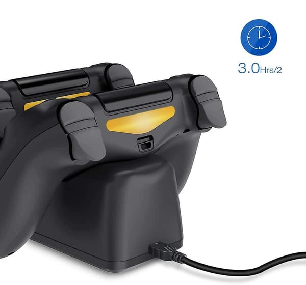 Latausasema PS4/PS4 Slim/PS4 Pro -ohjaimille USB:llä