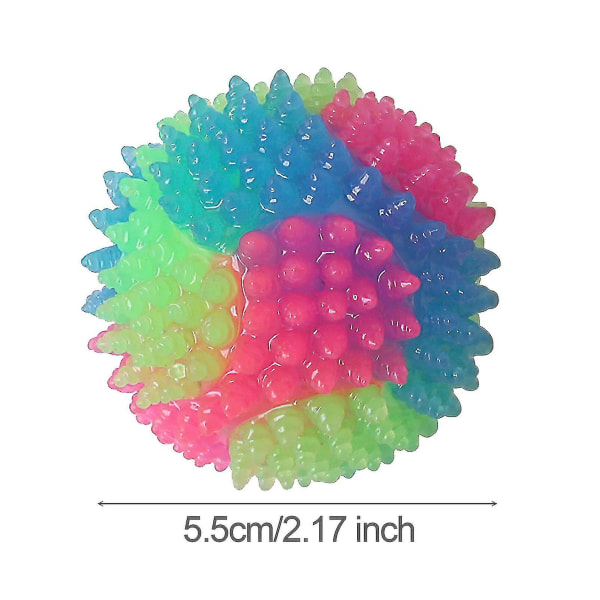 2 kpl Flash Bouncy Ball Led Hammaspallo Hohtava Pallo Lemmikin Värillinen Valopallo Interaktiivinen Leikki Cat Ja Dog Toys