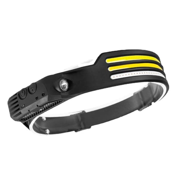 Oppladbar Supersterk Hodelykt - 1000 Lumen, 230° Bred Lysstråle