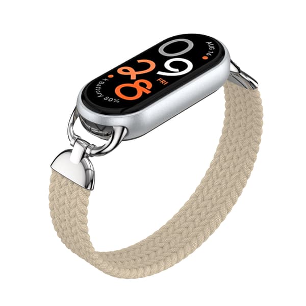 Flettet Solo Loop-armbånd til Xiaomi Band 9 (S, 120-150 mm)