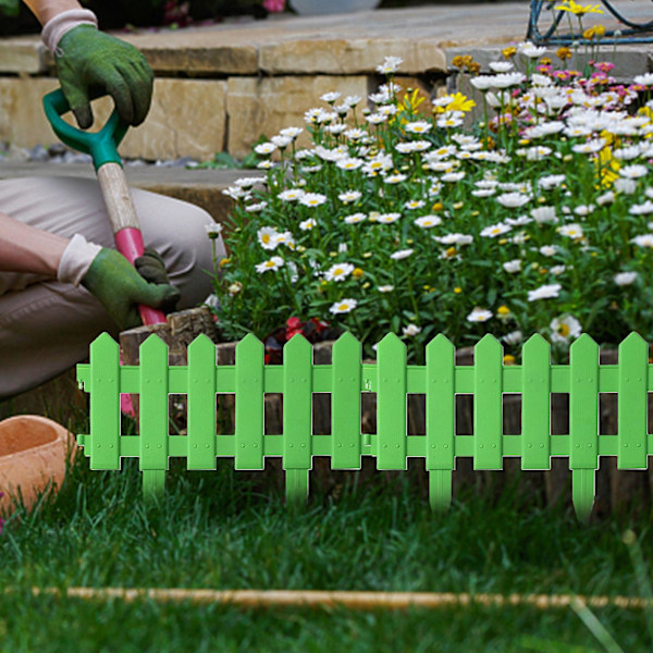 5 stk Plast Kanting Hage Gjerde - Gress Eng Blomsterbed Plantegrenser - Dekorativ Sce